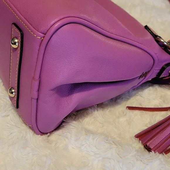 Dooney & Bourke calf leather mini satchel shoulder bag - Picture 4 of 7